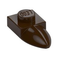Plate Special 1 x 1 with Tooth (Dark Brown)