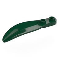 Plant, Leaf 2 x 6 x 1 with 2 Studs (Dark Green)