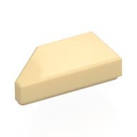 Tile 1 x 2 with Stud Notch Right (Tan)