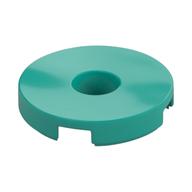 Tile Special Round 2 x 2 with Hole (Dark Turquoise)