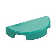 Tile Round 1 x 2 Half Circle (Dark Turquoise)