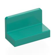 Panel 1 x 2 x 1 [Rounded Corners] (Dark Turquoise)