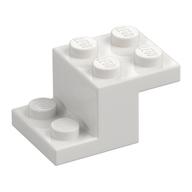 Bracket 3 x 2 x 1 1/3 with Bottom Stud Holder (White)