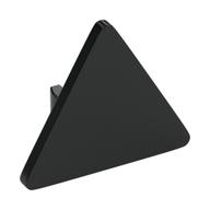 Road Sign Clip-on 2.2 x 2.667 Triangular with Open O Clip (Black)