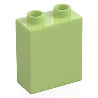 Duplo Brick 1 x 2 x 2 with Bottom Tube (Yellowish Green)