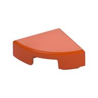 Tile Round 1 x 1 Quarter (Reddish Orange)
