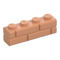 Brick Special 1 x 4 with Masonry Brick Profile (Nougat)