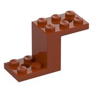Bracket 5 x 2 x 2 1/3 with Holes, Inside Stud Holder (Dark Orange)