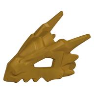 Creature Body Part, Dragon Head Upper Jaw, Hollow Eyes, Spikes (Pearl Gold)