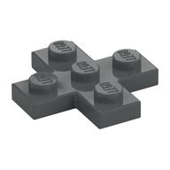 Plate 3 x 3 Cross (Dark Bluish Gray)