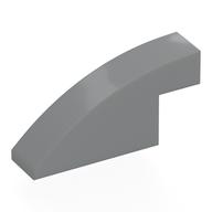 Brick Curved 1 x 4 x 1 2/3 No Studs (Light Bluish Gray)