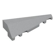 Brick Wedged, Sloped 2 x 5 Right (Light Bluish Gray)