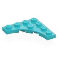 Plate Special 4 x 4 with 3 x 3 Quarter Round Cutout (Medium Azure)