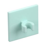 Road Sign Clip-on 2 x 2 Square [Thick Open O Clip] (Light Aqua)
