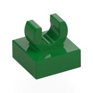 Tile Special 1 x 1 with Clip with Rounded Edges (Green)