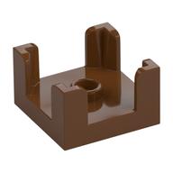 Panel 2 x 2 x 1 Corner Posts with Centre Stud (Reddish Brown)