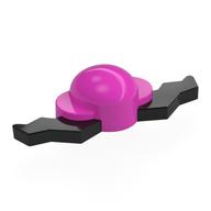 Large Figure Nose with Wiggly Moustache Black Pattern (Dark Pink)