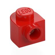 Plate Special 1 x 1 x 2/3 Half Round with Side Stud (Red)