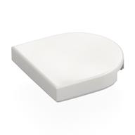 Tile Round 2 x 2 Half Circle (White)