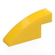 Brick Curved 1 x 4 x 1 2/3 No Studs (Yellow)
