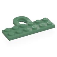 Plate Special 2 x 6 with Wall Mount Hook (Sand Green)