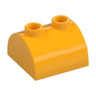 Brick Curved 2 x 2, Two Top Studs (Bright Light Orange)