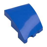 Brick Wedged, Curved 3 x 2 with Stud Notch Left (Blue)