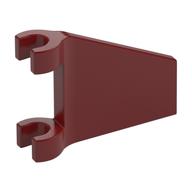 Flag 2 x 2 Trapezoid with Flared Area between Clips (Dark Red)