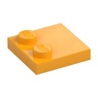 Plate Special 2 x 2 with Only 2 studs (Bright Light Orange)