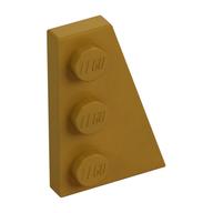 Wedge Plate 3 x 2 Right (Pearl Gold)