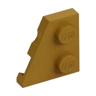 Wedge Plate 2 x 2 Left (Pearl Gold)