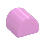 Brick Curved 1 x 1 x 2/3 Double Curved Top, No Studs (Bright Pink)