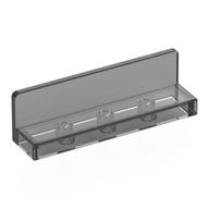 Panel 1 x 4 x 1 with Rounded Corners [Thin Wall] (Trans-Black)