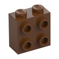 Brick Special 1 x 2 x 1 2/3 with 4 Studs on 1 Side (Reddish Brown)