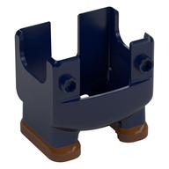 Nintendo Figure, Legs and Overalls with Two Front Studs and Reddish Brown Feet, with Internal Prongs for Luigi Suit (Dark Blue)
