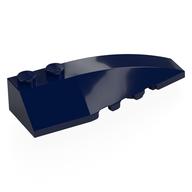 Brick Wedged, Curved 6 x 2 Right, Smooth Inner Walls (Dark Blue)