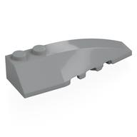 Brick Wedged, Curved 6 x 2 Right, Smooth Inner Walls (Light Bluish Gray)