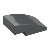 Brick Curved 3 x 2 No Studs (Dark Bluish Gray)