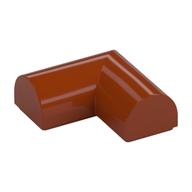 Brick Curved 2 x 2 x 2/3 Double, Corner, No Studs (Dark Orange)