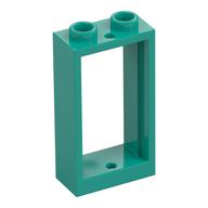 Window 1 x 2 x 3 Flat Front (Dark Turquoise)