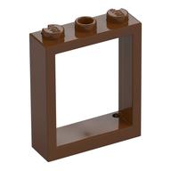 Window Frame 1 x 3 x 3 (Reddish Brown)