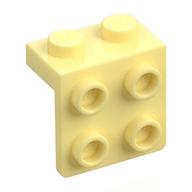 Bracket 1 x 2 - 2 x 2 (Bright Light Yellow)