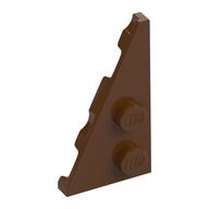 Wedge Plate 2 x 4 27° Left (Reddish Brown)