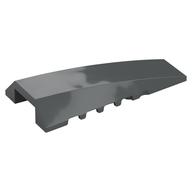 Brick Wedged, Curved 4 x 8 No Top Studs (Dark Bluish Gray)