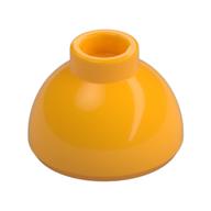 Brick Round 1.5 x 1.5 Dome Top [Plain] (Bright Light Orange)