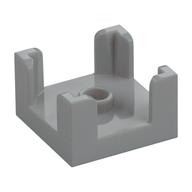Panel 2 x 2 x 1 Corner Posts with Centre Stud (Light Bluish Gray)