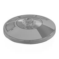 Dish 4 x 4 Inverted with Open Stud [Radar] with Light Bluish Grey Cockpit Print (Trans-Clear)