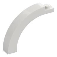 Brick Arch 1 x 5 x 3 1/3 Curved Top (White)