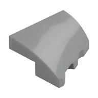 Brick Wedged, Curved 2 x 2 with Stud Notch Left (Light Bluish Gray)