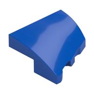 Brick Wedged, Curved 2 x 2 with Stud Notch Left (Blue)